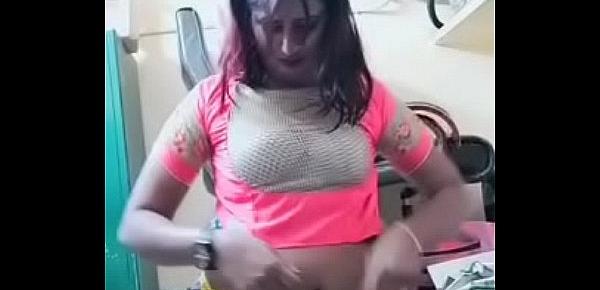  Swathi naidu exchanging dress and getting ready for shoot part-1